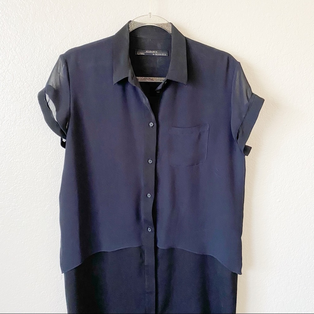 Allsaints carolee shirt dress size 6 - Picture 3 of 14